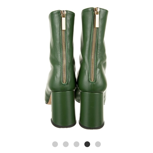 "Dear Frances" Cube green leather boots forest US 8/EU 38 - Picture 3 of 4